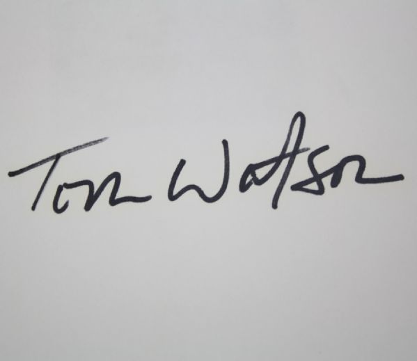 Tom Watson Signed Book 'The New Rules of Golf' JSA COA