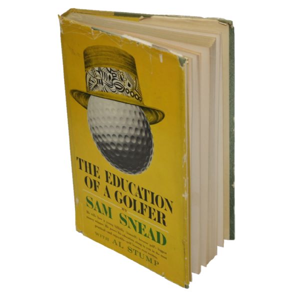 Sam Snead Signed Golf Book 'The Education of a Golfer- Personalized JSA COA