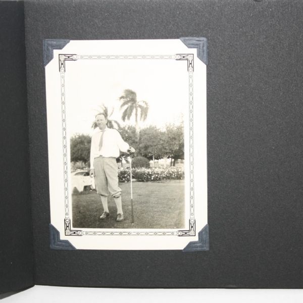 Grouping of 9 Vintage Photos Depicting Golfers and African American Caddies