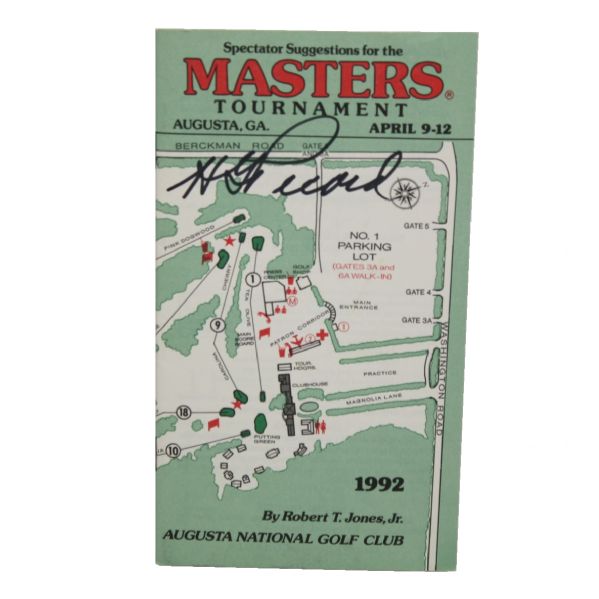  Henry Picard (1938 Champ) Signed 1992 Masters Spec.Guide- Bold 10 Autograph
