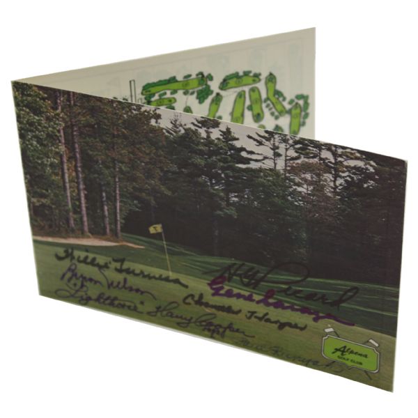 Seven Autographs on Old Timer Alpena Club Scorecard JSA COA
