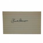 Seldom Seen! 1948 Masters Champion CLAUDE HARMON Signed 3x5 Card JSA COA