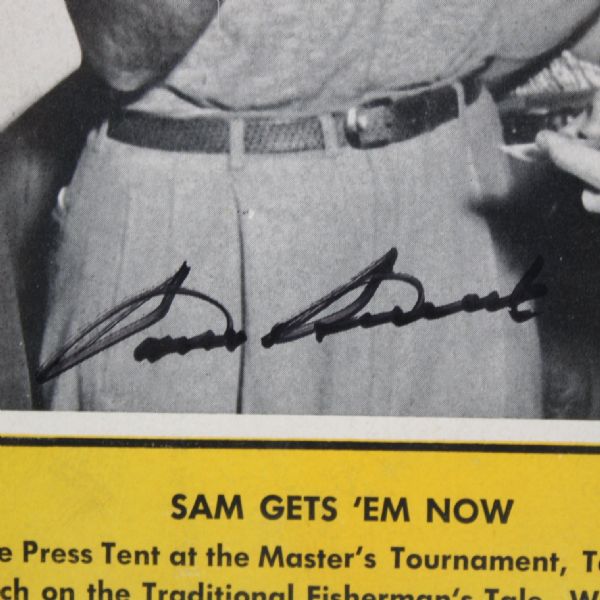 Sam Snead Signed 1949 GOLF-ing Magazine - Framed JSA COA