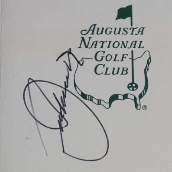 Seve Ballesteros Autographed Augusta National Scorecard JSA COA
