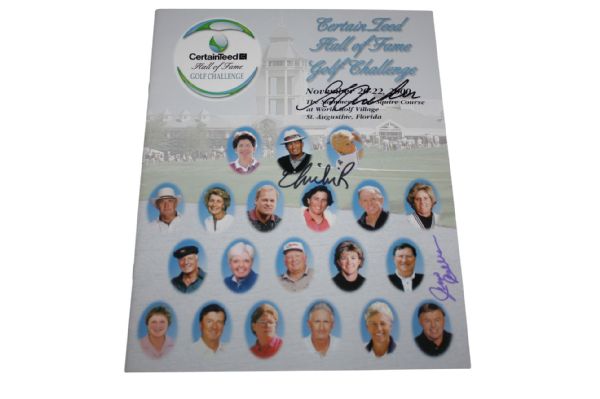 George Archer, Jack Burke, and ChiChi Rodriguez Signed Hall of Fame Golf Challenge JSA COA