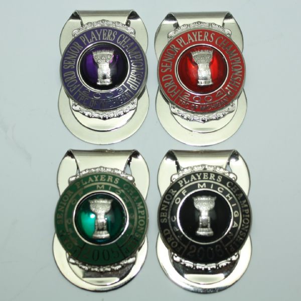 Lot of Four Money Clips - Ford Senior Championship - 2003, 2004, 2005, and 2006