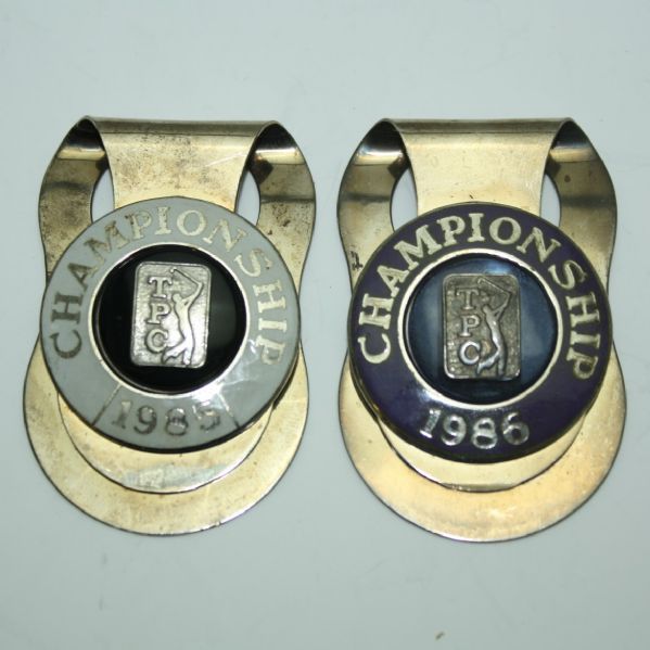 1985 and 1986 TPC Players Championship Money Clips