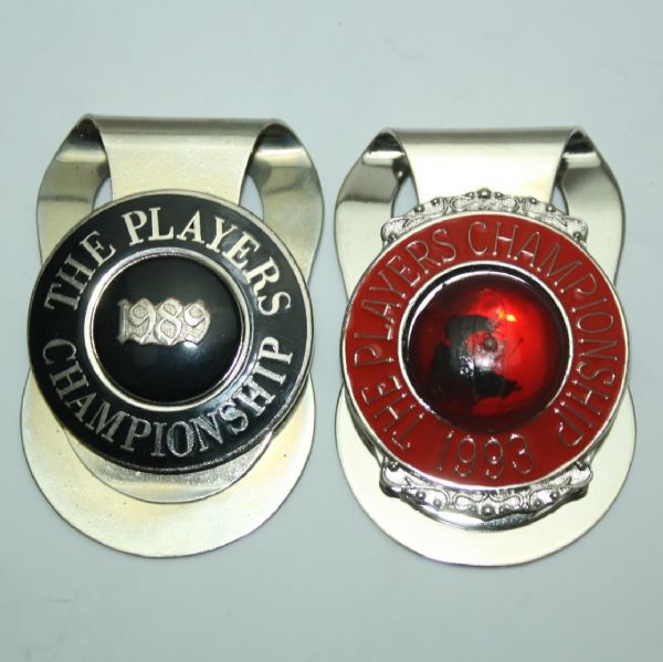 1989 and 1993 TPC Players Championship Money Clips