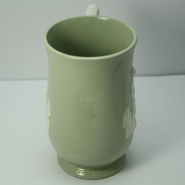 Vintage Spode Fortuna Light Green Ceramic Pitcher K931