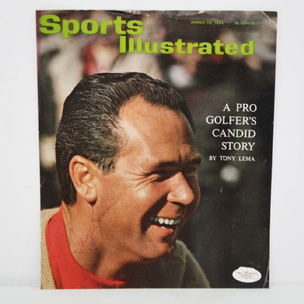 Tony Lema Signed Sports Illustrated 1964 Cover JSA #A18133