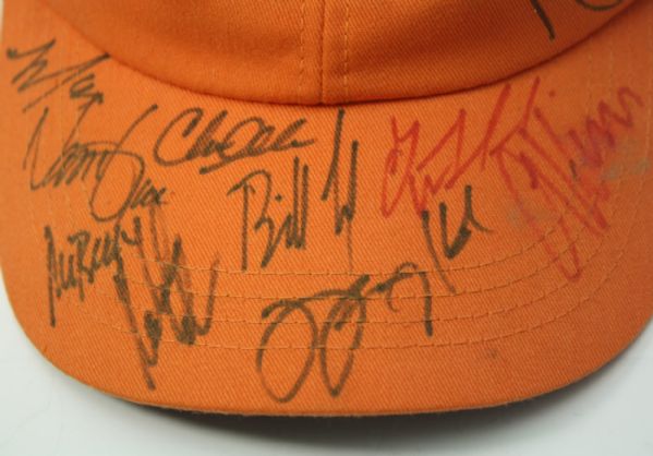 Tiger Woods, Jimmie Johnson, and others Signed Quail Hollow Hat JSA #B94724