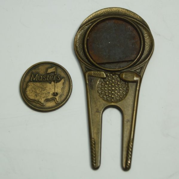 Classic Bronze Colored Undated Masters Divot Tool with Ball Mark - Undated