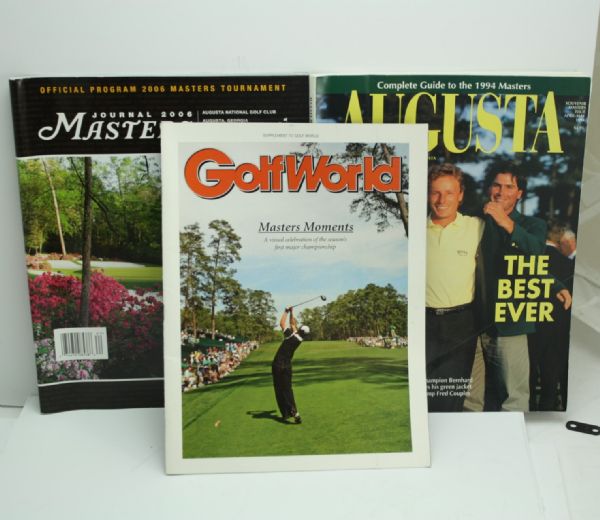 Lot of Masters Items - 2006 Journal, 2007 Spec Guide, Two Balls, etc.