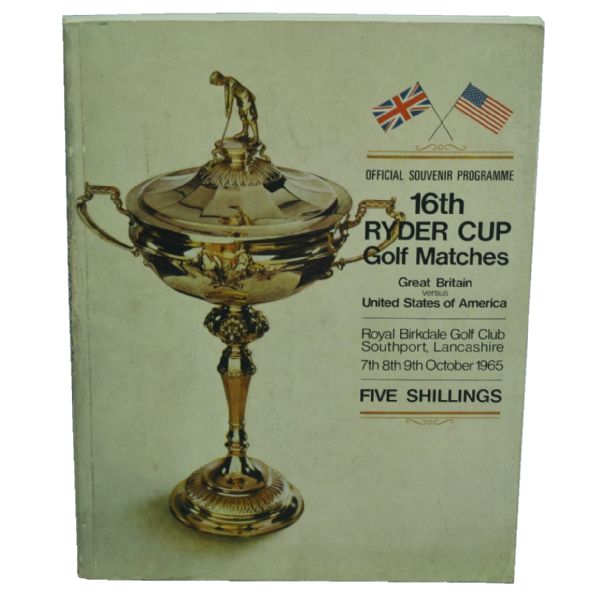 1965 Ryder Cup Golf Program
