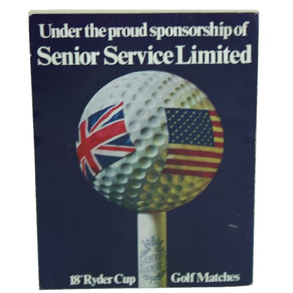 1969 Ryder Cup Golf Program