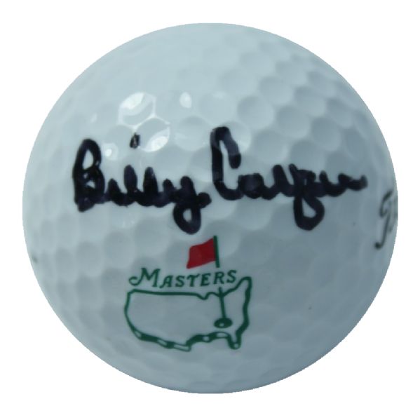 Billy Casper Signed Masters Logo Golf Ball JSA COA