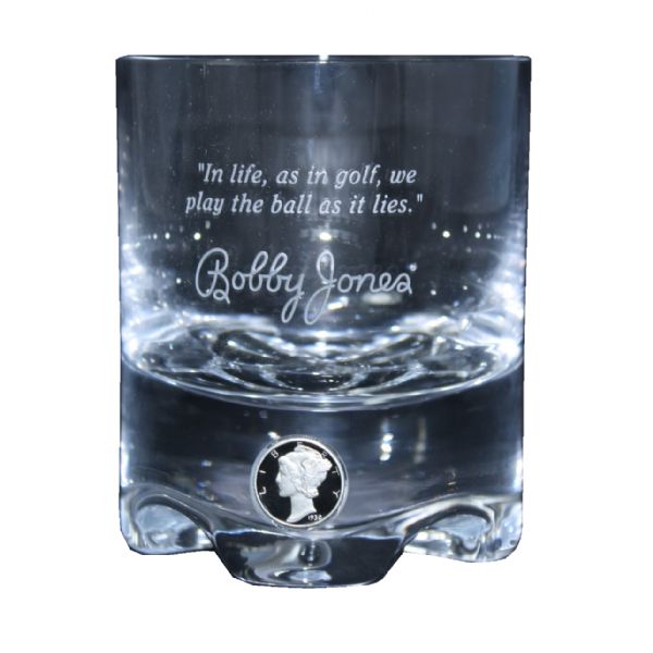 Bobby Jones Crystal Double Old Fashioned Glass