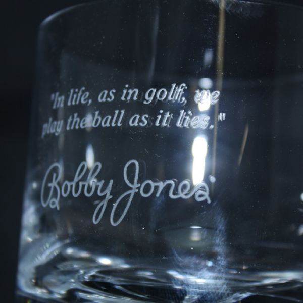 Bobby Jones Crystal Double Old Fashioned Glass