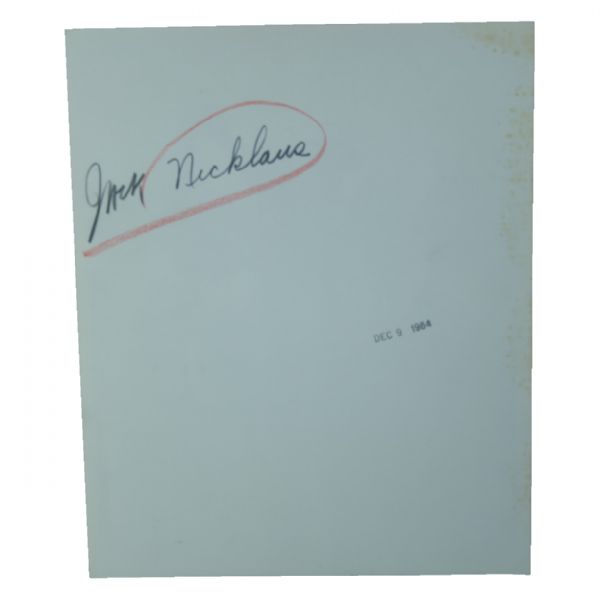 Original B&W Photo of Jack Nicklaus Teeing Off - 1954