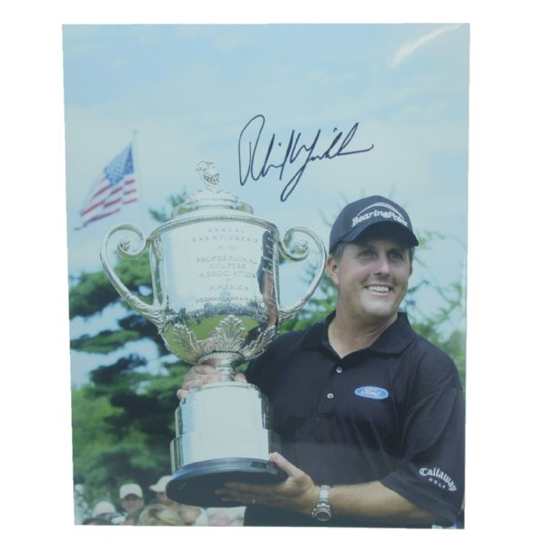 Phil Mickelson Signed 14x20 Photo JSA COA