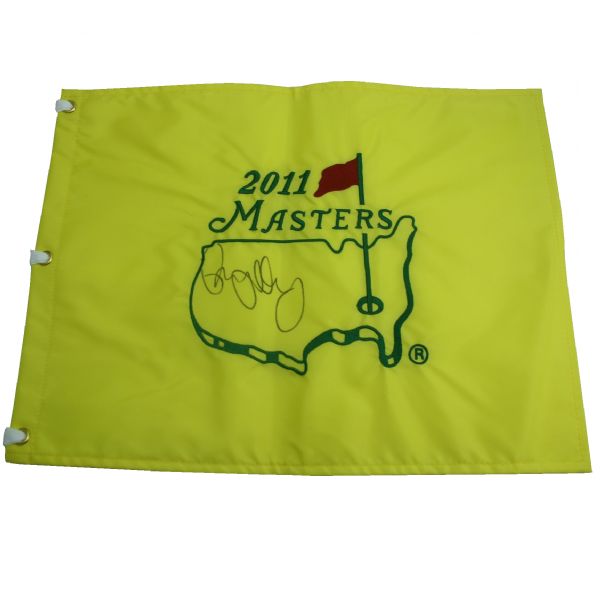 Rory McIlroy Signed 2011 Masters Embroidered Flag JSA COA