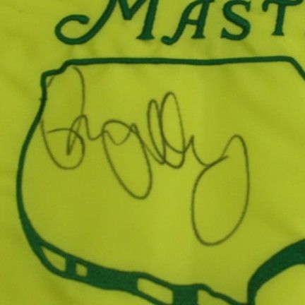 Rory McIlroy Signed 2011 Masters Embroidered Flag JSA COA