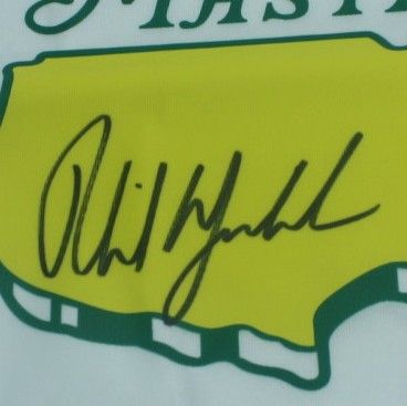 Phil Mickelson Signed Undated Masters Garden Flag JSA COA