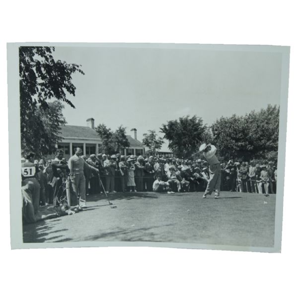 1937 US Open Original Sam Snead 10th Tee Final Round Photo