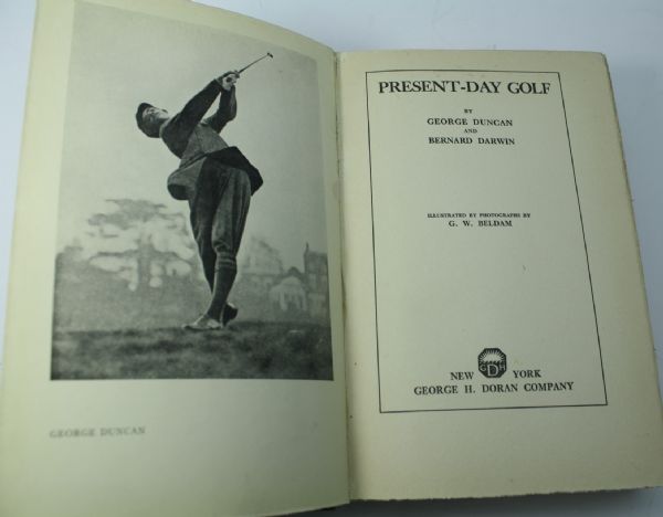 1921 Golf Book 'Present Day Golf' by Duncan and Darwin