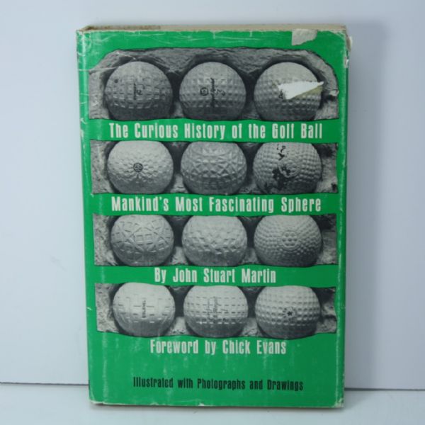 1968 Golf Book 'Curious History of the Golf Ball' by Stuart Martin