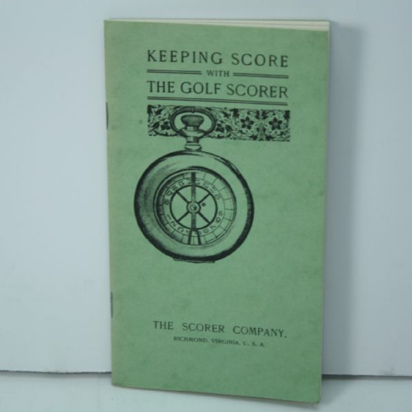 1905 Golf Book 'Keeping Score/Scorekeep' by Scorer Company