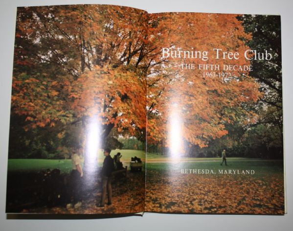 Two Volume Burning Tree Club History Book Signed by Club President Robert Fleming