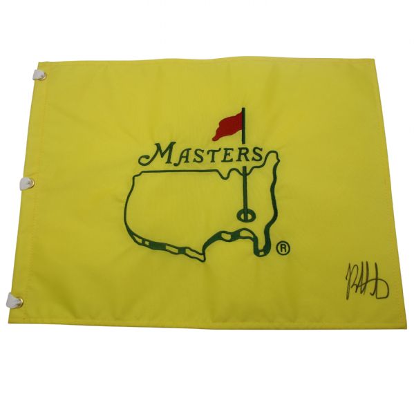Bubba Watson Signed Undated Masters Embroidered Flag JSA COA