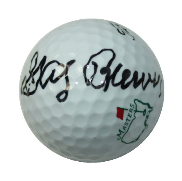 Gay Brewer Signed Masters Logo Golf Ball JSA COA