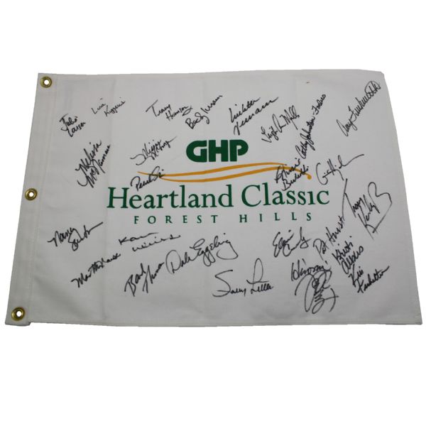 1994 LPGA Field Signed Heartland Classic Forest Hills (St. Louis) Flag JSA 