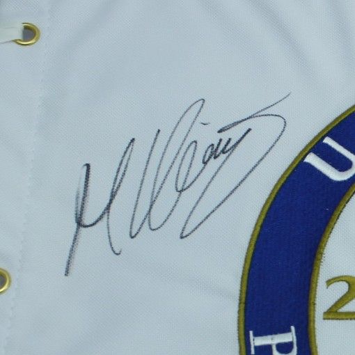 Martin Kaymer Signed 2014 US Open Embroidered White Flag JSA COA