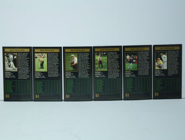 Jack Nicklaus Signed 1963, '65, '66, '72, '75, and '86 GSV Golf Card JSA COA