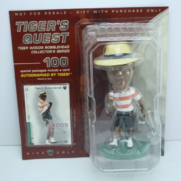 Lot of Three Tiger Woods Limited Edition Bobble Heads