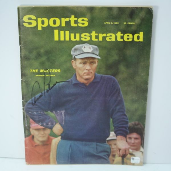 Arnold Palmer Signed 1962 Sports Illustrated Masters Edition Cover JSA COA