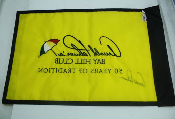 Arnold Palmer Signed Bay Hill Flag JSA COA