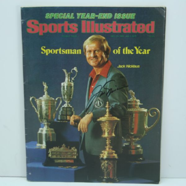 Jack Nicklaus Signed 1979 SI Sportsman of the Year Magazine Cover JSA COA