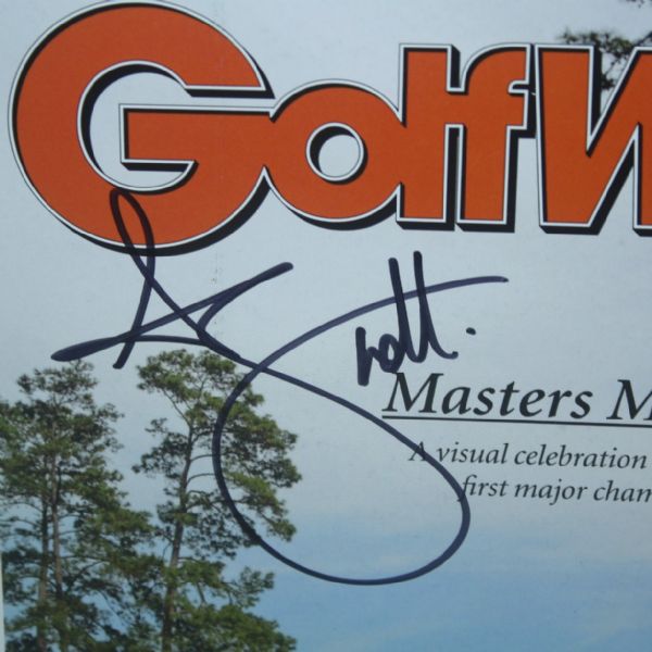 Adam Scott Signed GolfWorld Masters Moments Edition JSA COA