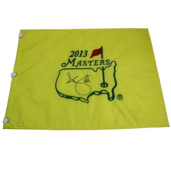 Adam Scott Signed 2013 Masters Embroidered Flag JSA COA