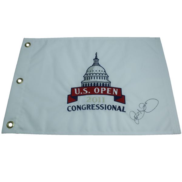 Rory McIlroy Signed 2011 US Open Congressional Embroidered Flag JSA COA
