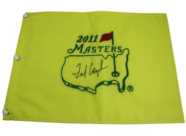 Fred Couples Signed 2011 Masters Embroidered Flag JSA COA