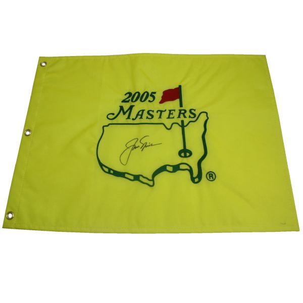 Jack Nicklaus Signed 2005 Masters Embroidered Flag JSA COA