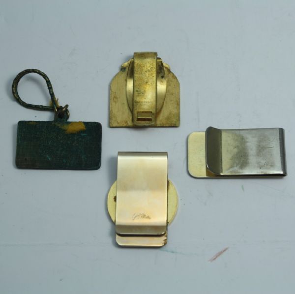 Jack Fleck's Assortment of 4 Contestant Money Clips and Others