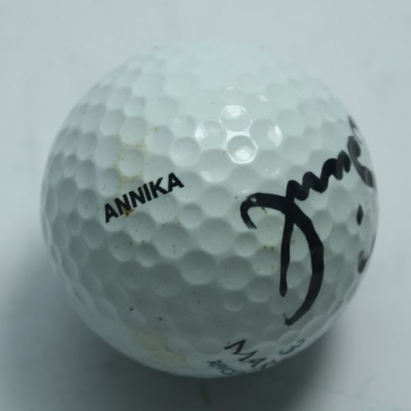 Annika Sorenstam Signed Personal Logo Golf Ball - Full Signature JSA COA