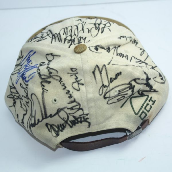 Multi-Signed Titleist Hat with Payne Stewart and Tiger Woods JSA COA