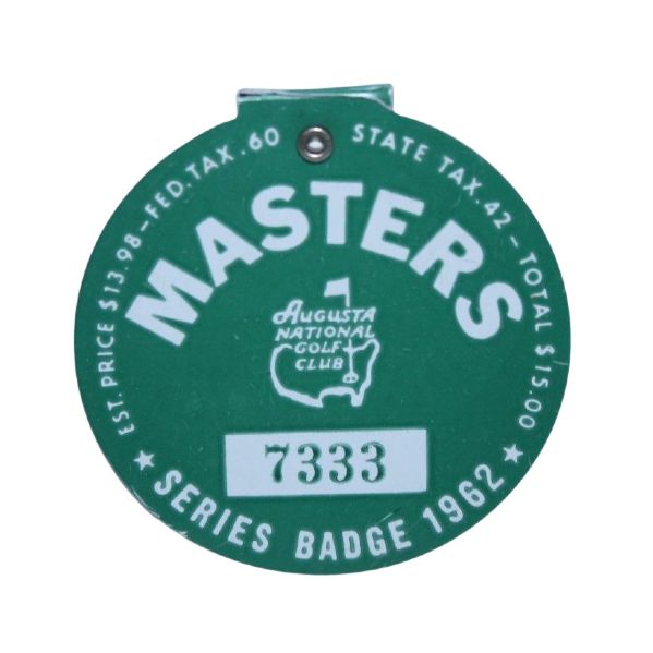 1962 Masters Badge - #7333
